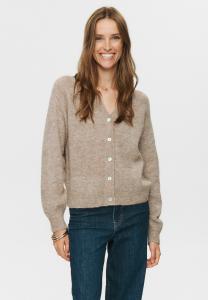 Кардиган Nümph RIETTE V-NECK, Taupe Gray/Light Brown