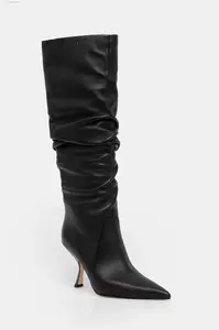 Кожаные ботинки Luna MICHAEL Michael Kors, черный