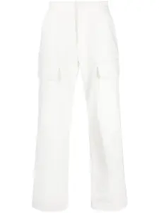 Широкие джинсы с нашивкой-логотипом SKY HIGH FARM, белый