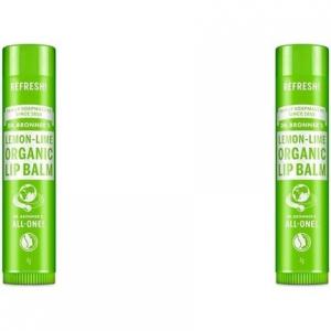 Бальзам для губ Dr Bronner'S Lemon Lime без синтетических ингредиентов и органических масел 4G, Dr. Bronner'S