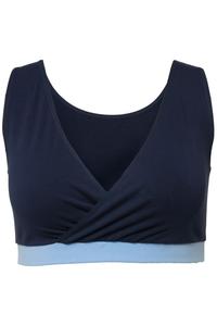 Бюстгальтер-бралетт Ulla Popken, цвет Night blue/Light blue