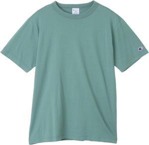 Мужская базовая футболка Champion C8-Z312Z из 100% хлопка с коротким рукавом и круглым вырезом, минерально-зеленый