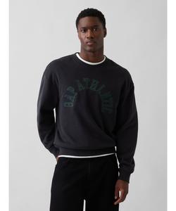 (U) Винтажная мягкая махровая ткань французского махрового трикотажа, объемная спортивная толстовка GAP.