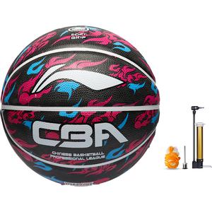 LINING Универсальный баскетбольный мяч размер 5 для детей indoor outdoor black red rubber