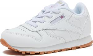 Кроссовки Reebok Classic Leather для детей и подростков, унисекс, для девочек и мальчиков, малышей, детей младшего или старшего возраста, белый