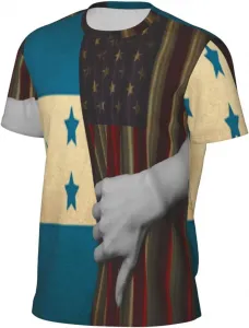 Мужская футболка с сетчатыми вставками, короткий рукав, быстросохнущая