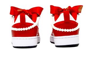 Женские кроссовки для скейтбординга Nike Court Borough Low, Red and White