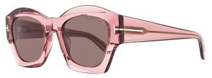 Солнцезащитные очки Tom Ford Guilliana женские TF1083 72E прозрачные розовые 52 мм