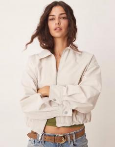 Куртка Abercrombie & Fitch clean utility бежевого цвета