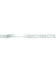 Adeliás Женский браслет Фигаро из серебра 925 пробы, 21 см, диаметр 6,3 мм