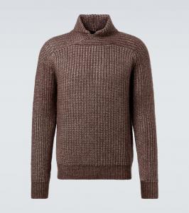 Кашемировый и шёлковый свитер Zegna, Brown