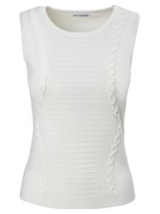 Вязаный топ Influencer, белый