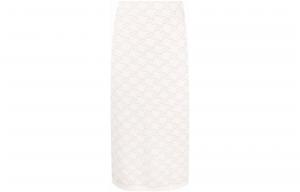 Повседневная длинная юбка женская белая FENDI