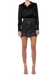 Кассия Топ с длинными рукавами в черном цвете NONCHALANTLABEL