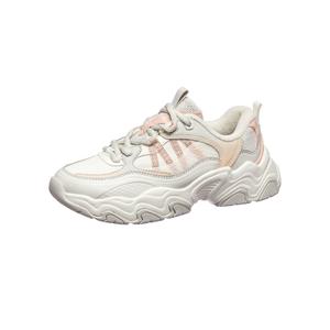 Амортизирующие устойчивые к истиранию термо низкие повседневные кроссовки women's ANTA, слоновая кость/серый/розовый
