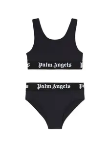Бикини с логотипом Palm Angels Kids, черный