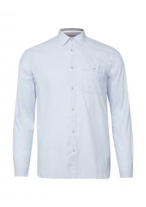 s.Oliver Рубашка на пуговицах светлого голубого цвета Regular fit