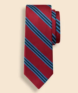 Шелковый галстук BB#1 в полоску, изготовлен в США.