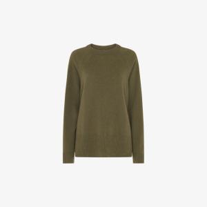 Кашемировый джемпер свободного кроя Whistles, зеленый