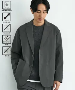 Пиджак Hiker Tech Tailored Jacket Устойчива к сминанию/Эластична/Водоотталкивающая/Моется Coen, цвет Dk.Gray