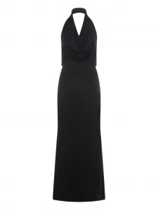 Платье с вырезом халтер Aya Muse, черный