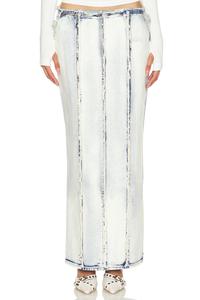 Летиция макси юбка H:Ours, белый