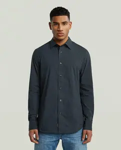 Мужская рубашка с длинными рукавами и приталенным кроем G-Star, темно-синий