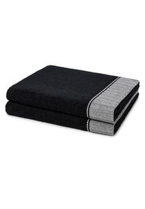 Полотенце для ванной Möve 2 X Duschtuch im Set Brooklyn, черный