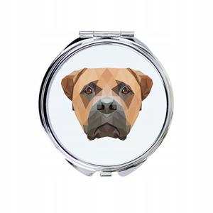 Бульмастиф Карманное зеркало Геометрическая собака Inna Marka