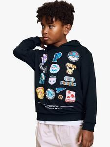 Детская толстовка с капюшоном Pokémon из хлопковой смеси NAME IT, Black