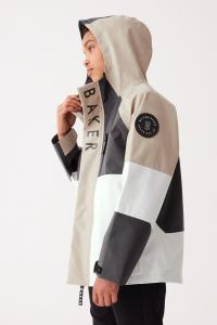 Водонепроницаемая куртка дождевик с цветными блоками Baker By Ted Baker, нейтральный