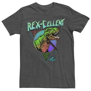 Мужская футболка Jurassic World Rex-Cellent в ретро-цвете Licensed Character