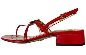 Шлепанцы женские Gucci с логотипом, красный