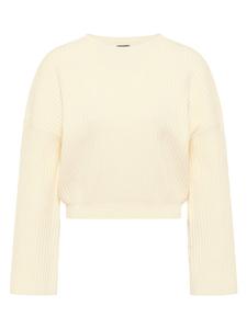 Женский вязаный свитер бежевого цвета DreiMaster Maritim