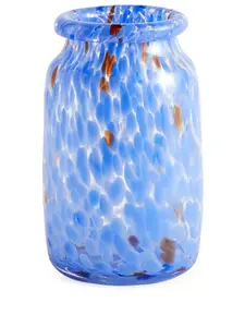 Ваза splash с абстрактным принтом, 22,5х14,5 см, Hay, синий