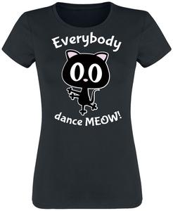 Футболка Sprüche Everybody Dance Meow!, черный