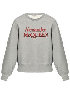 Alexander McQueen толстовка с логотипом, серый
