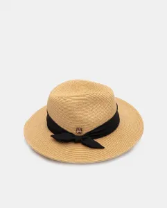 Бежевая индейская шляпа с черной лентой и бантом Aranda, бежевый