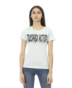 Футболка с короткими рукавами и круглым вырезом Trussardi, синий