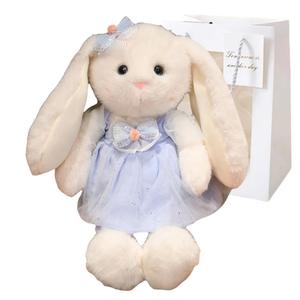 Bitter purchase Очаровательная принцесса Банни милый белый кролик плюшевая игрушка куклы плюшевая кукла 35см/45см/60см высота