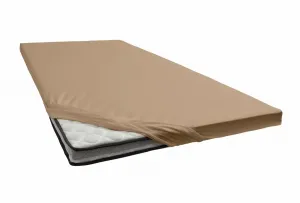 Простыня Janine "TOPPER 5001/", с эластичным краем по низу 140-160х200-220 см, 1 шт., коричневый