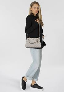 Сумка Guess NOELLE LUXURY SATCHEL, Dark Taupe Logo/Taupe