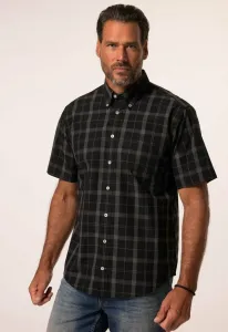 Рубашка в клетку с короткими рукавами Jp1880, Black