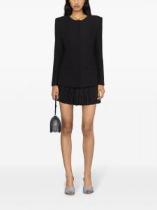 MSGM строгий жакет с необработанными краями, черный