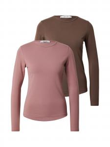 ABOUT YOU Лонгслив 'Layla' в цвете коричневый, приглушенный розовый