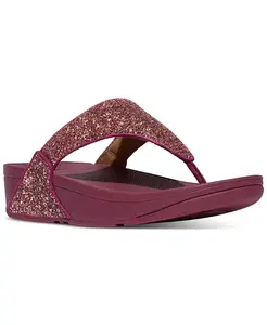 Женские блестящие босоножки-танкетки Lulu Multi-Tonal Fitflop, розовый