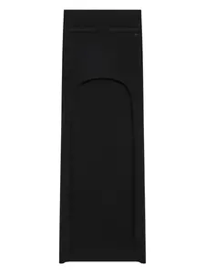 Трикотажная юбка асимметричного кроя Courrèges, черный