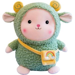 Милый плюшевый игрушка радужная овца реалистичная животное плюшевая кукла высота 22см/38см/50см/80см XIWANTONG, зеленый