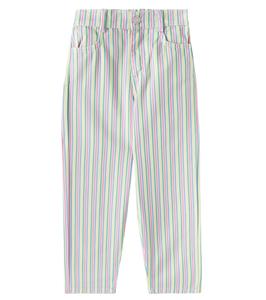 Прямые брюки из хлопка в полоску Tifon The New Society, Multicolor Stripes Print