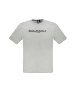 Мужская футболка из серого хлопка North Sails, серый